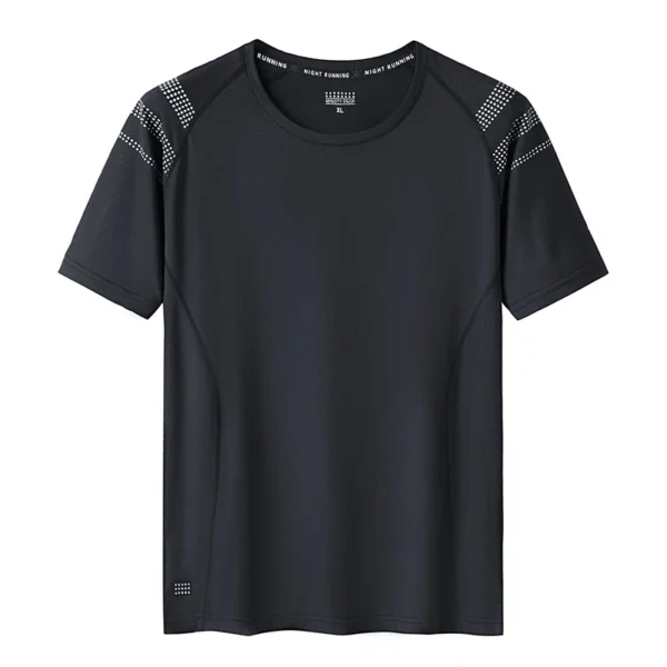 Men Sport Quick Dry Microfiber Round Neck Short Sleeve T-shirt  Fastdry Cool max Anti bacterial Training Jersey Yhomie