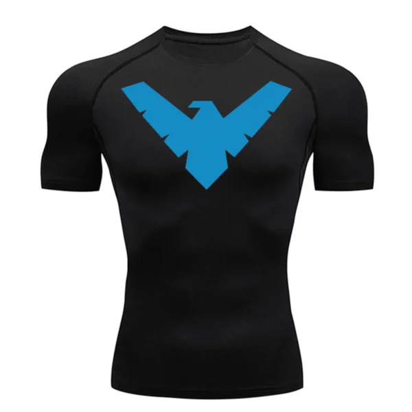 Nightwing-compression-shirt-mens-short-sleeved-crossfit-T-shirt-sports-fitness-top-breathable-sportswear.webp Nightwing compression shirt men