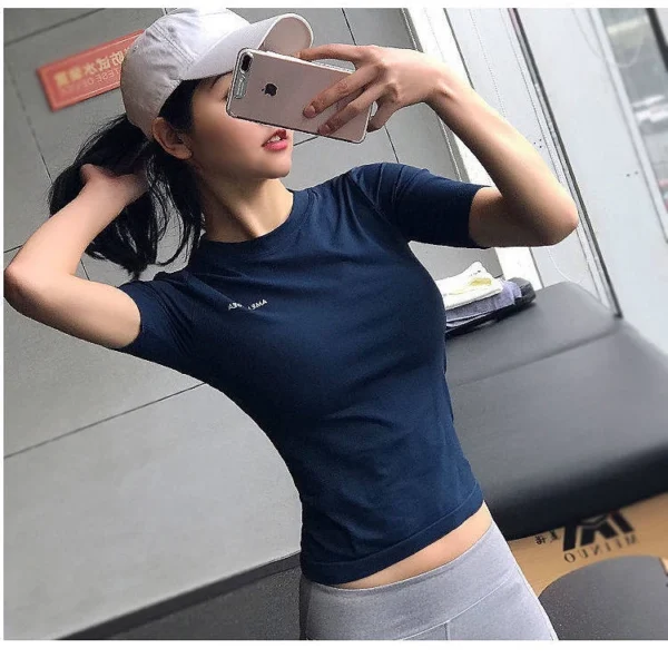 ssssdsd.webp Women sports top Slimming Quick Drying Thin Sports Short Sleeved Workout Clothes