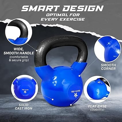 81ir8DTNJL._AC_SX425_.jpg Yes4All Kettlebells Vinyl Coated Cast Iron for Dumbbell Weights
