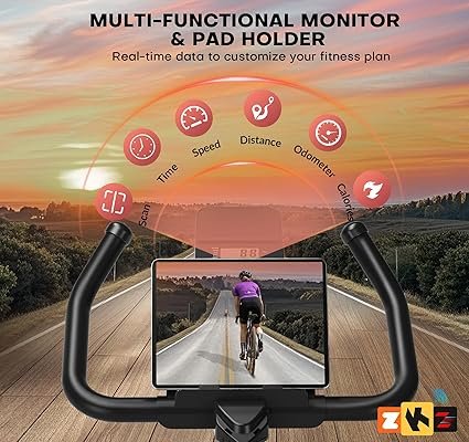 81teu096C8L._AC_SX425_.jpg Exercise Bike Adjustable Magnetic Resistance Stationary Bikes for Home